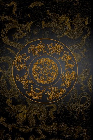 古风金黑碰撞背景