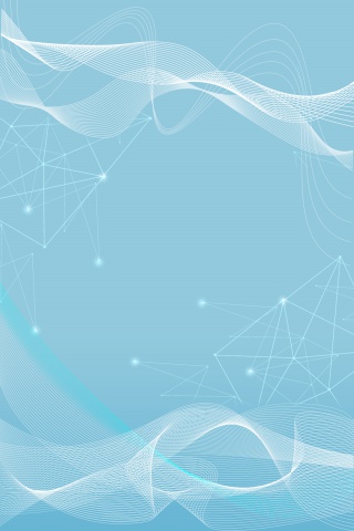 科技白色线条蓝色海报背景