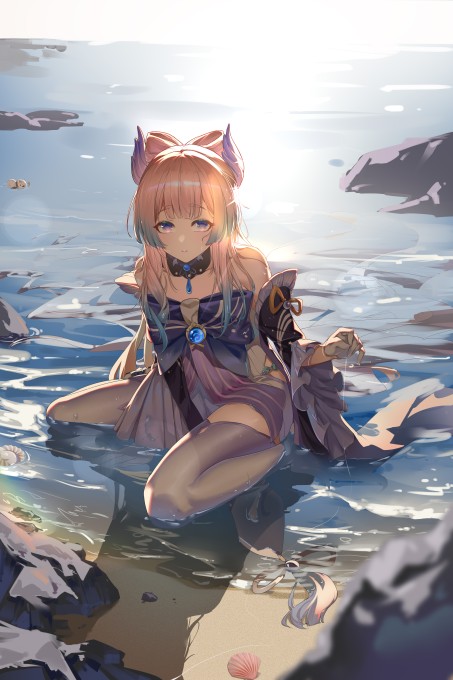 《原神》珊瑚宫心海5k手机壁纸
