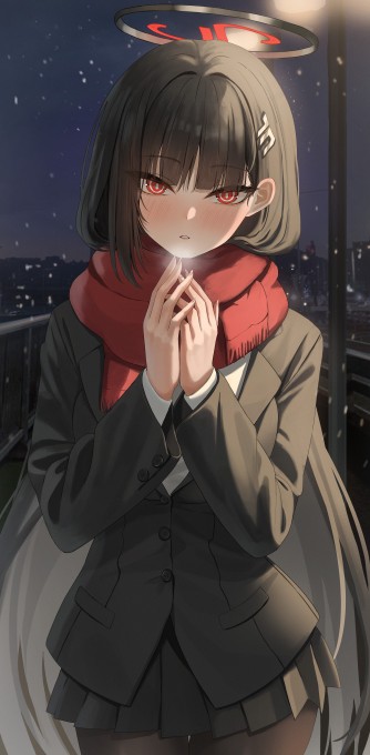 《蔚蓝档案》调月里约8k手机壁纸