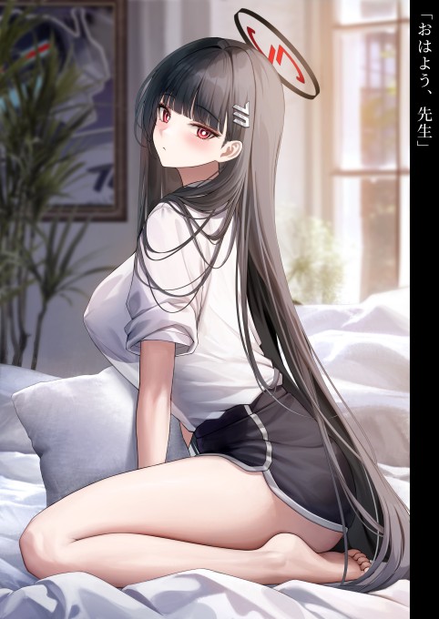《蔚蓝档案》调月里约5k手机壁纸