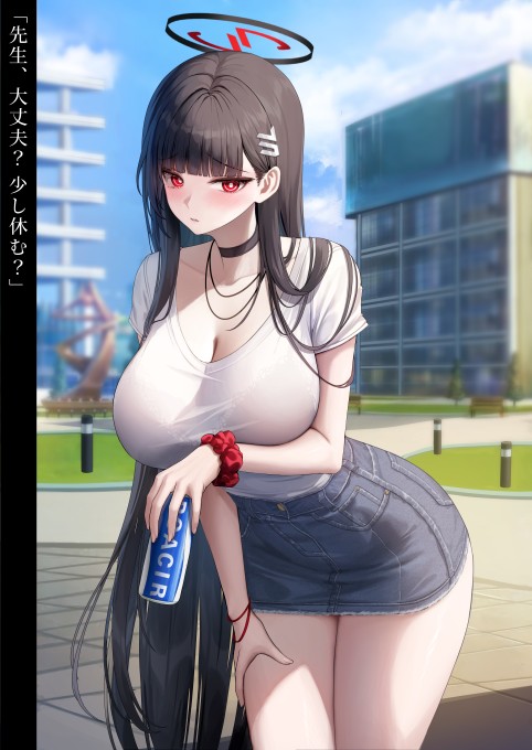 《蔚蓝档案》调月里约5k手机壁纸
