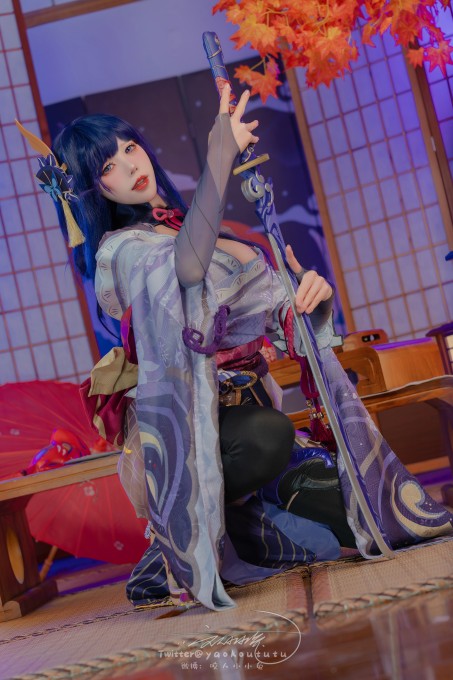 咬人小小兔三月作品『原神雷电将军』