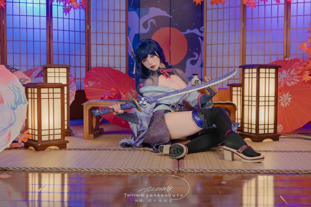 咬人小小兔三月作品『原神雷电将军』
