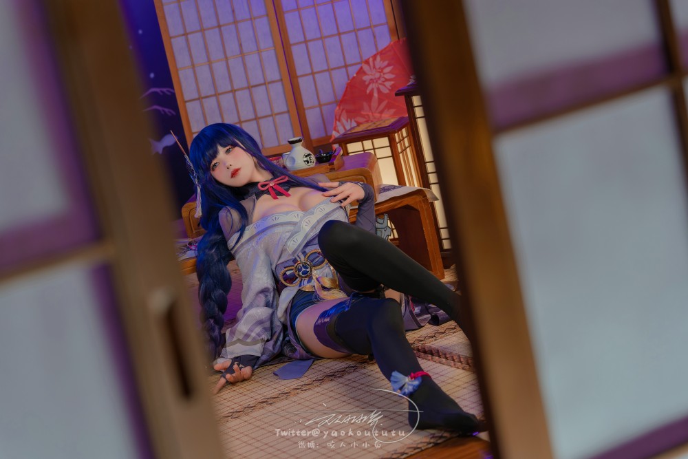 咬人小小兔三月作品『原神雷电将军』