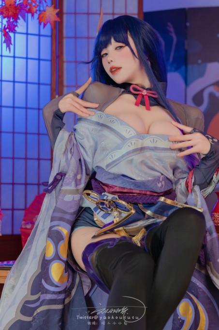 咬人小小兔三月作品『原神雷电将军』