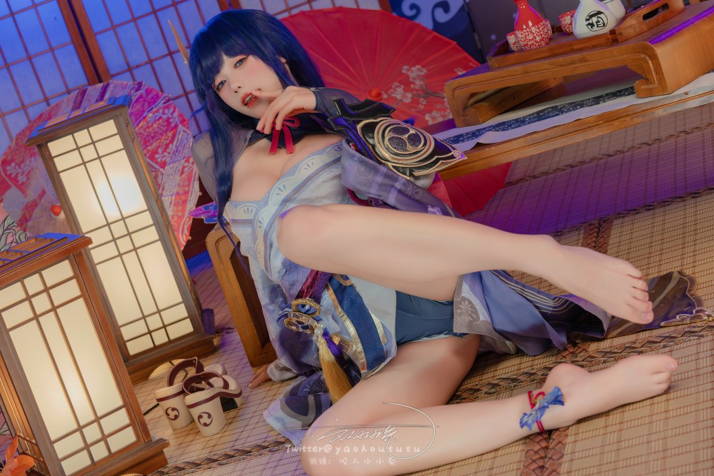 咬人小小兔三月作品『原神雷电将军』