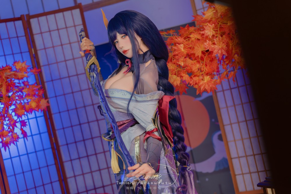咬人小小兔三月作品『原神雷电将军』