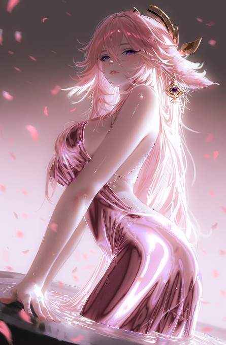 《原神》八重神子8k手机壁纸