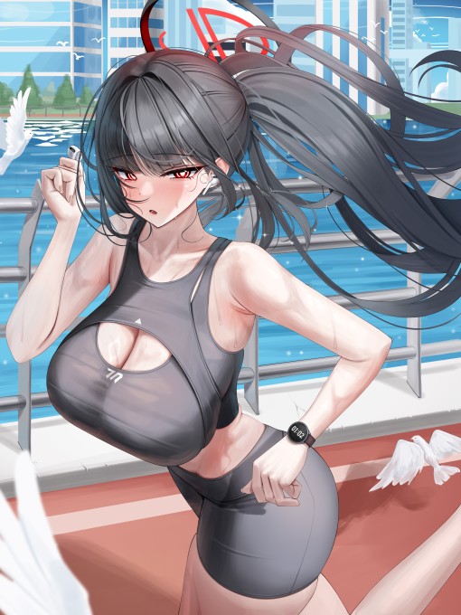 《蔚蓝档案》调月里约5k手机壁纸