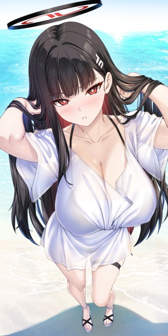 《蔚蓝档案》调月里约5k手机壁纸