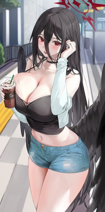 《蔚蓝档案》羽川莲望8k手机壁纸