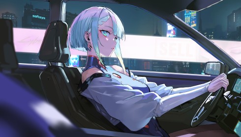 《赛博浪客》露西2k电脑桌面壁纸