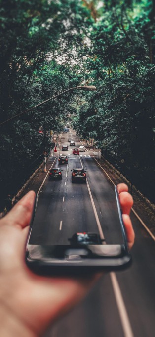 公路创意摄影高清手机壁纸