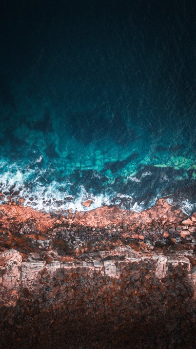 大海自然风景鸟瞰图手机壁纸