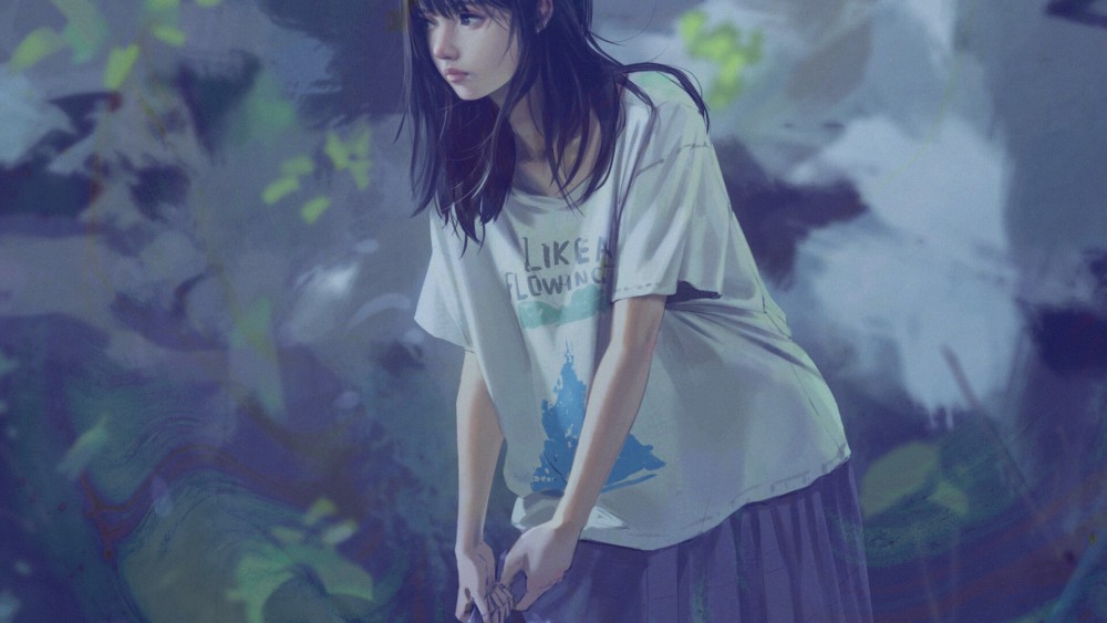 国人画师Rui Li美丽的少女高清壁纸