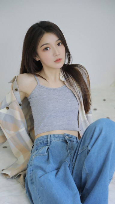 原宿风美女手机壁纸