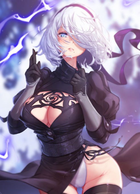 《尼尔：机械纪元》2B4k手机壁纸
