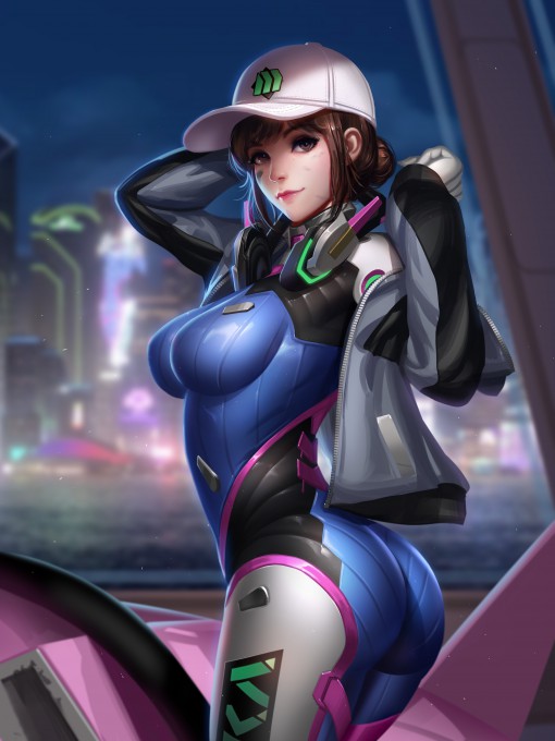 《守望先锋》D.Va4k手机壁纸