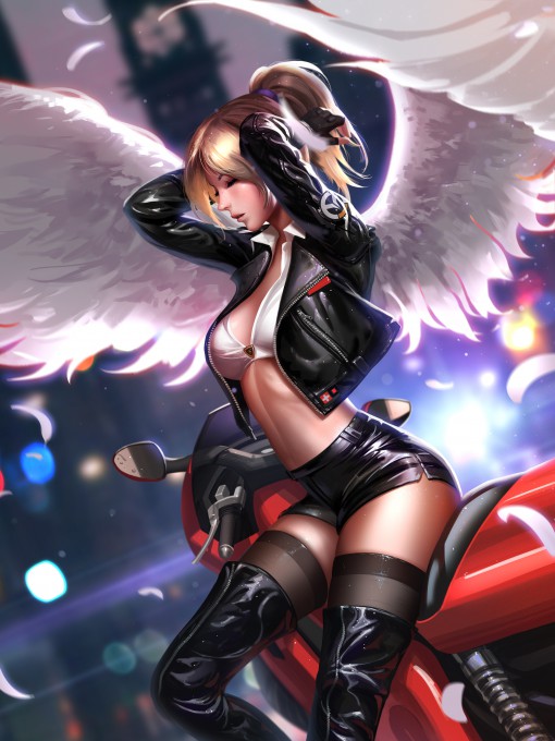 《守望先锋》天使4k手机壁纸