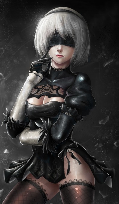 《尼尔：机械纪元》2B4k手机壁纸