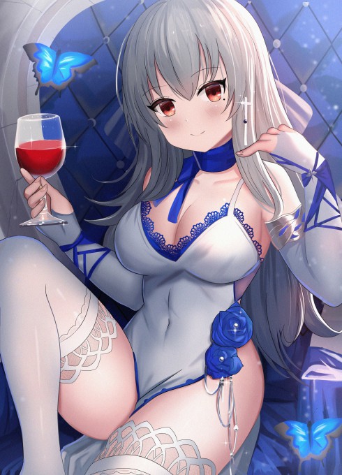 《碧蓝航线》路易九世2k手机壁纸