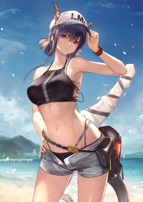 《明日方舟》陈高清手机壁纸