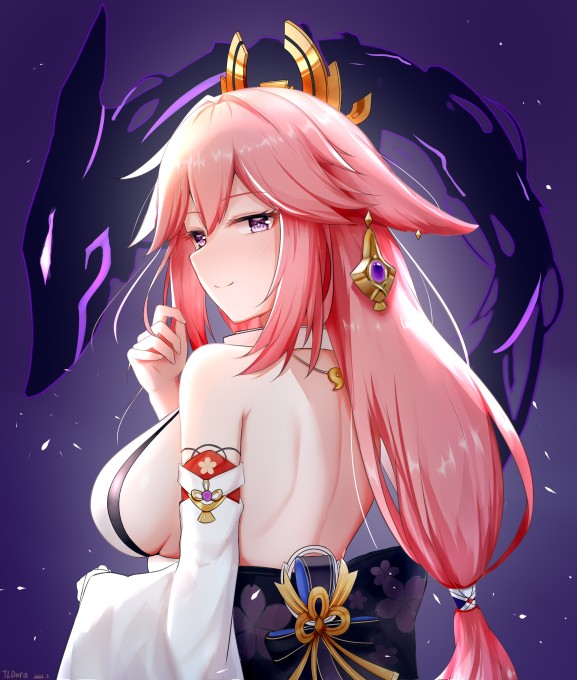 《原神》八重神子4k手机壁纸