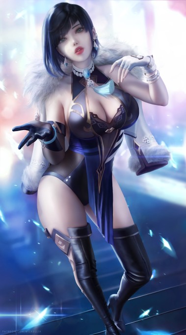 《原神》夜兰6k手机壁纸