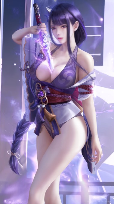 《原神》雷电将军6k手机壁纸