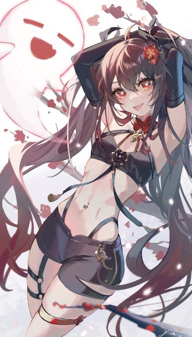 《原神》胡桃6k手机壁纸