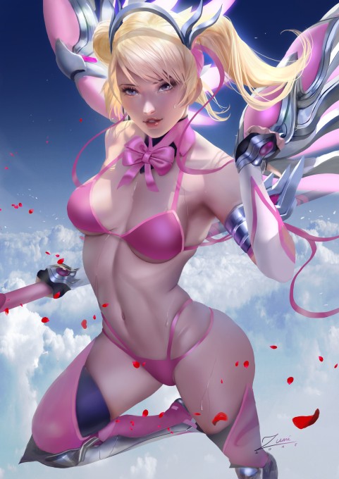 《守望先锋》天使2k手机壁纸
