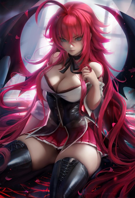 《恶魔高中D&times;D》莉雅丝&middot;吉蒙里2k手机壁纸