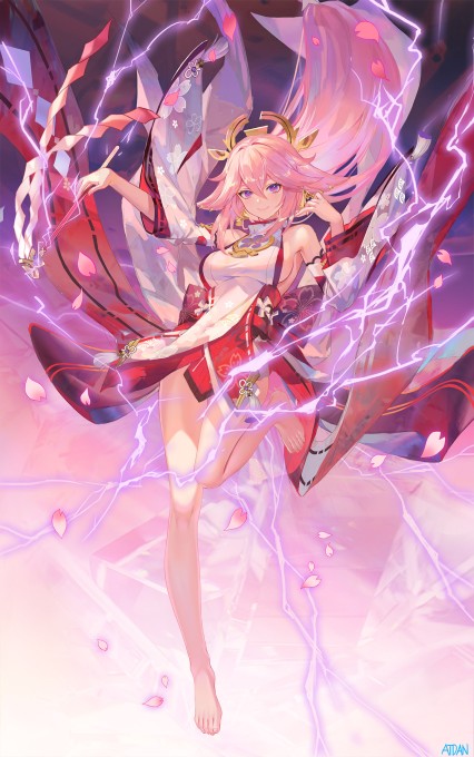 《原神》八重神子高清手机壁纸