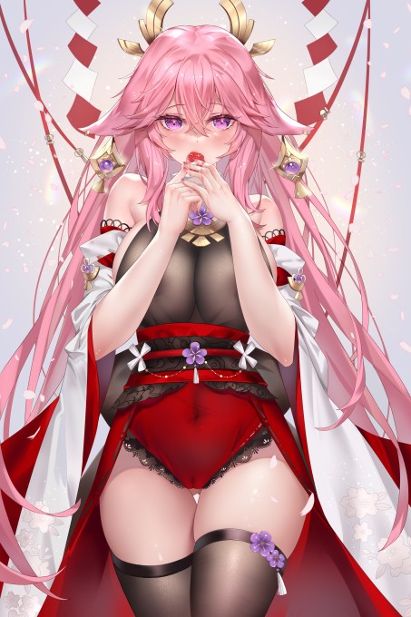 《原神》八重神子6k手机壁纸
