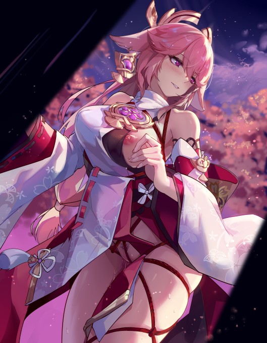 《原神》八重神子6k手机壁纸