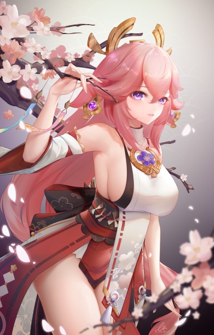 《原神》八重神子4k手机壁纸