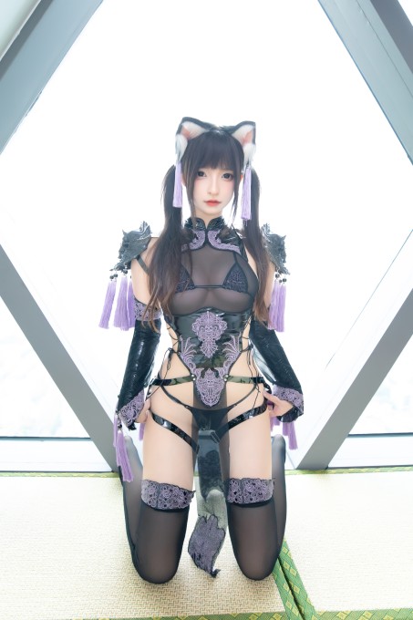 神楽坂真冬旗袍猫女