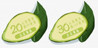 夏季购物促销优惠券