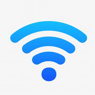 蓝色wifi图标