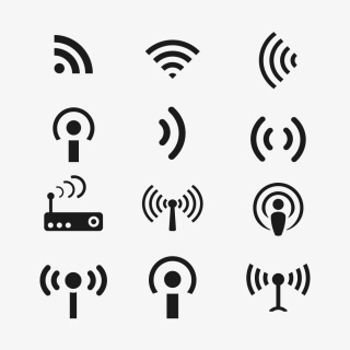 信号图标集合WiFi图标热点图标
