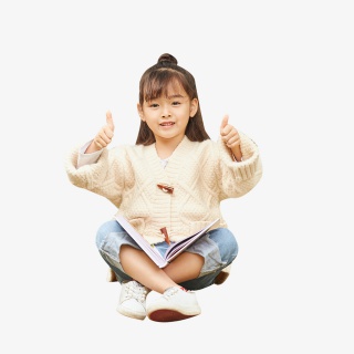 小女孩阅读