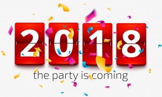 2018彩带漂浮艺术字体