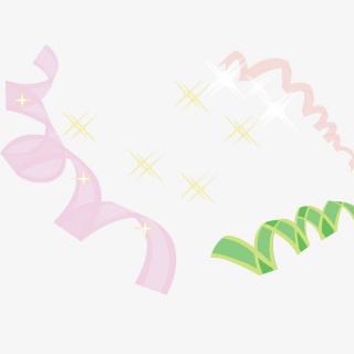 彩带漂浮