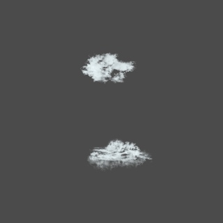 白色天气云朵免抠