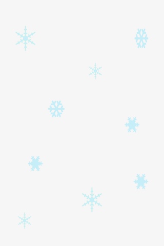 创意小清新雪花漂浮素材