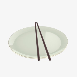 陶瓷盘子筷子餐具组合