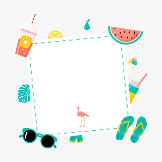 夏日边框