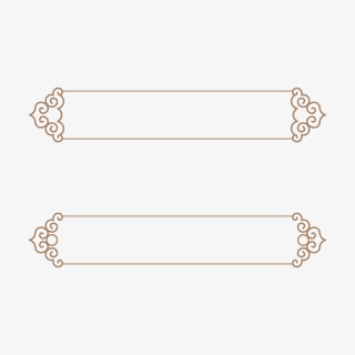 金色欧式花纹标题边框
