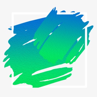 油画炫彩质感渐变边框png